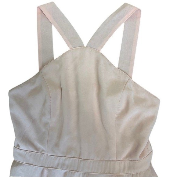 Lulus Forevermore Halter Fit and‎ Flare Dress Blush Pink Mini Dress Sz Med - Picture 7 of 16